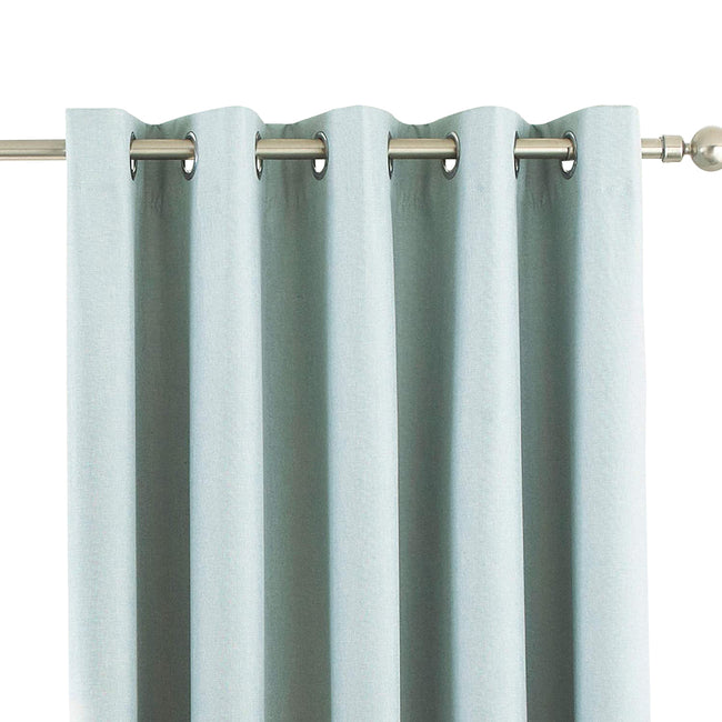 Duck Egg - Front - Riva Home Eclipse Blackout Eyelet Curtains
