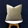 Mink - Side - Riva Home Luxe Velvet Cushion Cover
