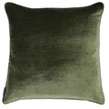 Olive - Front - Riva Home Luxe Velvet Cushion Cover