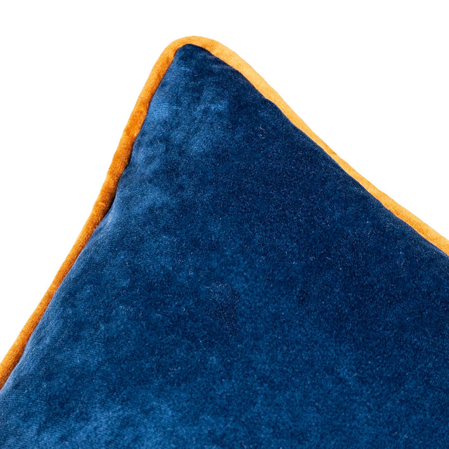 Navy-Ginger - Side - Riva Home Meridian Cushion Cover