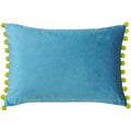 Teal-Bamboo - Front - Paoletti Fiesta Rectangle Cushion Cover