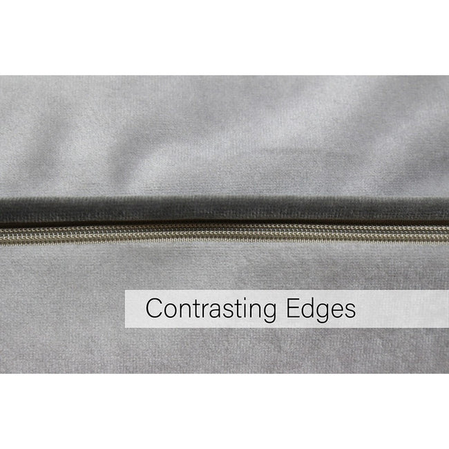 Dove-Charcoal - Side - Riva Paoletti Meridian Cushion Cover