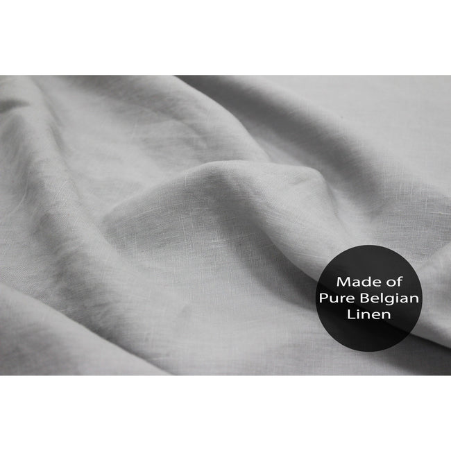 Grey - Side - Linen House Nimes Duvet Cover Set