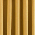 Ochre Yellow - Side - Riva Paoletti Eclipse Ringtop Eyelet Curtains