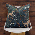 Midnight Blue - Back - Furn Richmond Cushion Cover with Woodland and Botanical Design