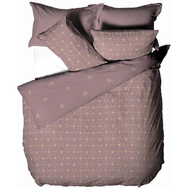 Blush Red - Front - Furn Bee Deco Duvet Cover Set