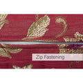 Burgundy - Back - Paoletti Zurich Floral Draught Excluder