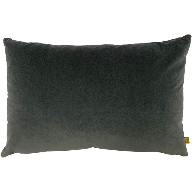 Grey - Front - Furn Velvet Cushion Cover