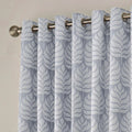 Blue - Back - Paoletti Horto Eyelet Curtains