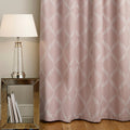 Blush Red - Side - Paoletti Olivia Pencil Pleat Curtains