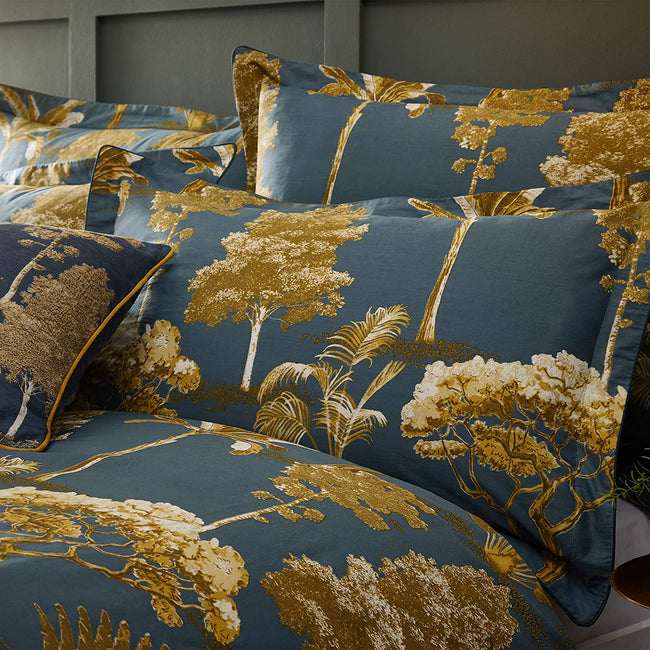 Blue - Side - Paoletti Arboretum Duvet Cover Set
