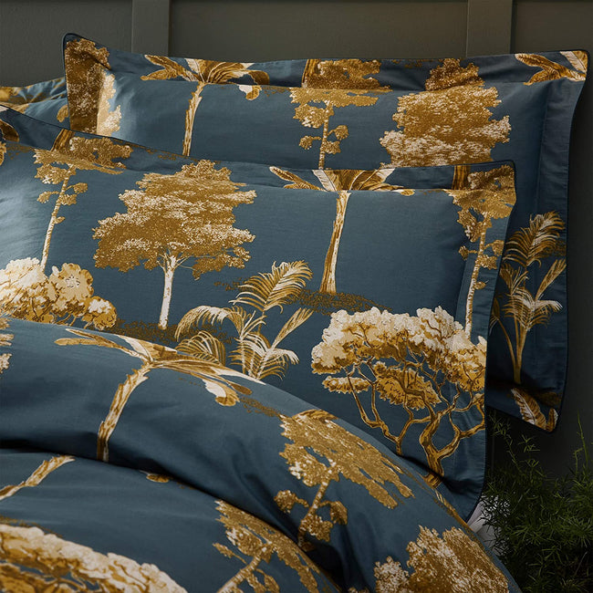 Blue - Lifestyle - Paoletti Arboretum Duvet Cover Set