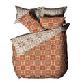Orange - Front - Furn Folk Floral Duvet Cover Set