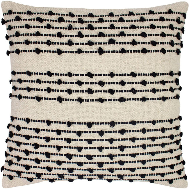 Natural-Black - Front - Furn Mossa Cushion Cover