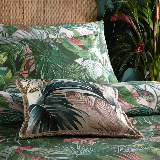 Jade Green - Close up - Furn Amazonia Rainforest Duvet Cover Set