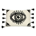 White-Black - Front - Furn Ashram Eye Cushion Cover