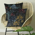 Multicoloured - Back - Evans Lichfield Zinara Leaves Cushion Cover