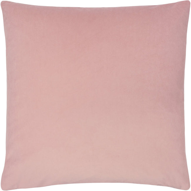 Powder Pink - Front - Evans Lichfield Sunningdale Velvet Cushion Cover