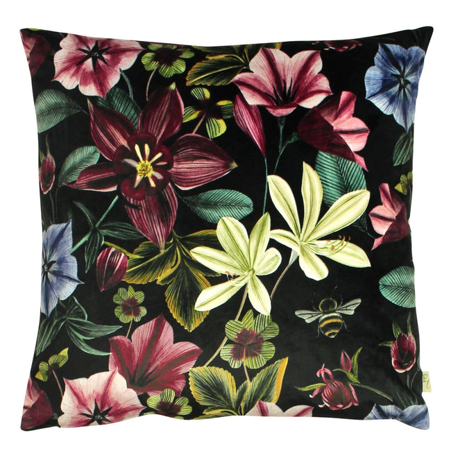 Shiraz - Front - Evans Lichfield Midnight Garden Aquilegia Cushion Cover
