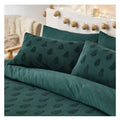 Pine Green - Side - The Linen Yard Tufted Christmas Tree Duvet Cover Set