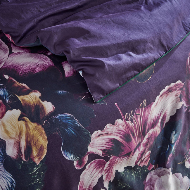 Violet - Lifestyle - Paoletti Cordelia Floral Duvet Cover Set