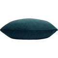 Kingfisher Blue - Back - Evans Lichfield Sunningdale Velvet Rectangular Cushion Cover