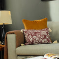 Mulberry - Lifestyle - Paoletti Somerton Floral Cushion Cover