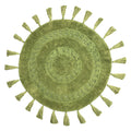 Green - Front - Furn Circle Tassel Mandala Bath Mat