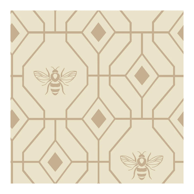 Champagne - Side - Furn Bee Deco Geometric Duvet Cover Set