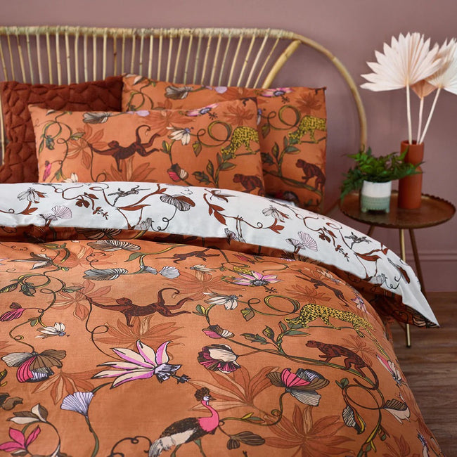 Warm Sienna - Back - Furn Wildlings Tropical Duvet Cover Set