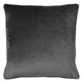 Charcoal - Back - Furn Wisteria Velvet Square Cushion Cover