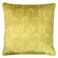 Chartreuse - Front - Furn Wisteria Velvet Square Cushion Cover