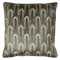 Charcoal - Front - Furn Wisteria Velvet Square Cushion Cover