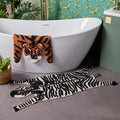 Black-White - Back - Furn Zebra Bath Mat