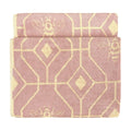Blush - Front - Furn Bee Deco Geometric Jacquard Bath Towel