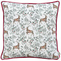 Scarlet-White - Front - Evans Lichfield Festive Reindeer Cushion Cover