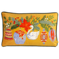 Yellow - Front - Furn Deck The Halls Bauble Cushion Cover