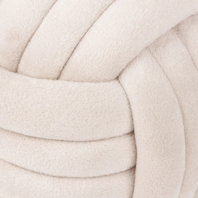 Natural - Back - Furn Velvet Knotted Door Stopper