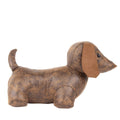 Brown - Side - Paoletti Dexter Daschund Dog Door Stopper