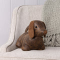 Brown - Pack Shot - Paoletti Dexter Daschund Dog Door Stopper