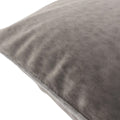 Charcoal-Silver - Side - Paoletti Torto Velvet Rectangular Cushion Cover