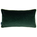 Emerald-Moss - Front - Paoletti Torto Velvet Rectangular Cushion Cover