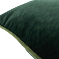 Emerald-Moss - Side - Paoletti Torto Velvet Rectangular Cushion Cover