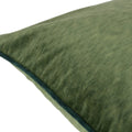 Moss-Emerald - Side - Paoletti Torto Velvet Rectangular Cushion Cover