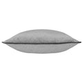Silver-Charcoal - Back - Paoletti Torto Velvet Rectangular Cushion Cover