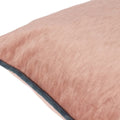 Blush-Slate Blue - Side - Paoletti Torto Velvet Rectangular Cushion Cover