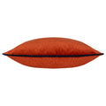 Brick Red-Teal - Back - Paoletti Torto Velvet Rectangular Cushion Cover