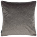 Charcoal-Silver - Front - Paoletti Torto Velvet Rectangular Cushion Cover