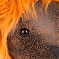 Brown-Orange - Lifestyle - Paoletti Faux Leather Lion Doorstop