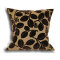 Chocolate - Front - Riva Home Cherries Faux Velvet Cushion Cover